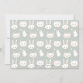 Woodland Fairytale Baby shower door Mail Invitatio Kaart (Achterkant)