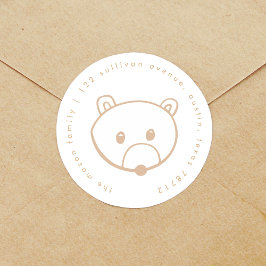 Woodland Fairytale Beer Return Address Labels