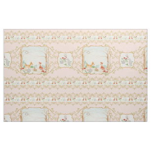 Woodland Fairytale Creatures Baby Girl Nursery Stof