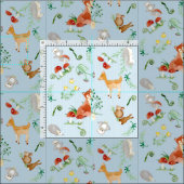 Woodland Fairytale Creatures Baby Girl Nursery Stof (Delen)
