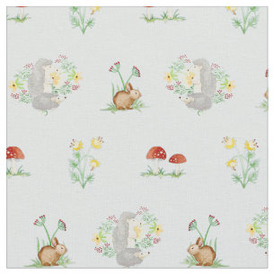 Woodland Fairytale Creatures Baby Girl Nursery Stof