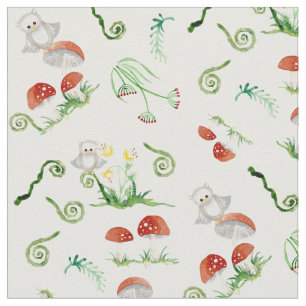 Woodland Fairytale Creatures Baby Neutrale Nursery Stof