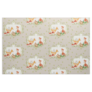 Woodland Fairytale Creatures Baby Neutrale Nursery Stof