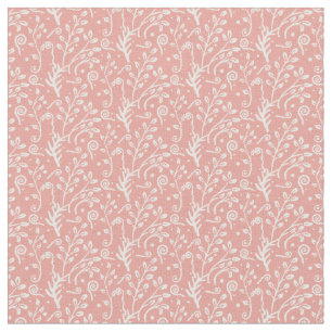 Woodland Fairytale Fern Swirl Baby Girl Nursery Stof