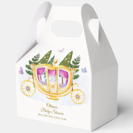 Woodland Fairytale Princess Carriage Baby Shower Bedankdoosjes