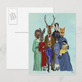 Woodland Family Briefkaart (Voorkant / Achterkant)