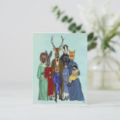 Woodland Family Briefkaart (Staand voorkant)