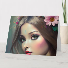 Woodland Fantasy Sprite Bedankkaart