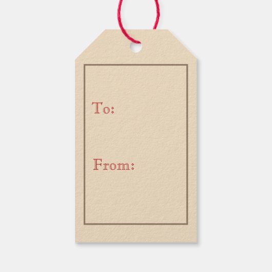  Woodland Father Christmas Gift Label Cadeaulabel (Achterkant)