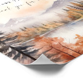 Woodland Favor Sign Rustiek Baby shower Bruiloft Poster (Hoek)