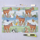Woodland Fawn Bunny Duck Puppy Baby Tissuepapier (Craft)