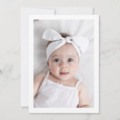 Woodland Fawn Flowers Foto Birthday Invitation Kaart (Achterkant)