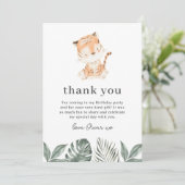 Woodland Fawn FlowersDank u Kaart (Staand voorkant)