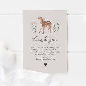 Woodland Fawn FlowersDank u Kaart