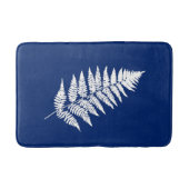 Woodland Fern 1, Cobalt Blue en White Badmat (Voorkant)