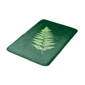 Woodland Fern 1, Emerald and Light Green Badmat (Gekanteld)