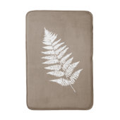 Woodland Fern 1, Taupe Tan en White Badmat (Voorkant Verticaal)