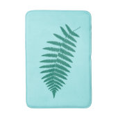 Woodland Fern 2, Turquoise en Aqua Badmat (Voorkant Verticaal)
