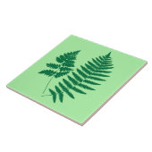 Woodland Fern, Emerald en Light Green Tegeltje (Zijkant)