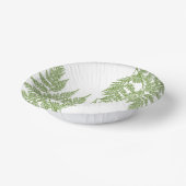 Woodland Fern Fronds Silhouette Paper Borden Papieren Kommen (Gebogen)