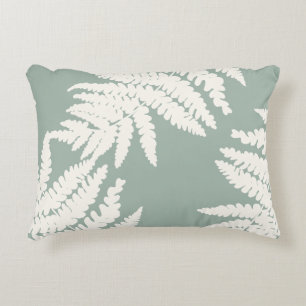 Woodland Fern Leaf aangepaste achtergrond kleuren Accent Kussen