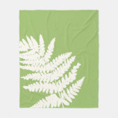 Woodland Fern Leaf aangepaste achtergrond kleuren Fleece Deken (Voorkant)