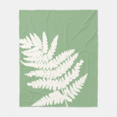 Woodland Fern Leaf aangepaste achtergrond kleuren Fleece Deken (Voorkant)