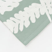 Woodland Fern Leaf aangepaste achtergrond kleuren Fleece Deken (Hoek)