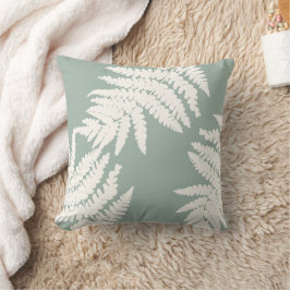 Woodland Fern Leaf aangepaste achtergrond kleuren Kussen