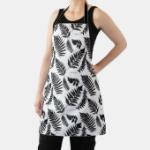 Woodland Fern Pattern, Black and White Schort (Insitu)