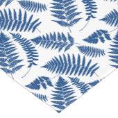 Woodland Fern Pattern, Cobalt Blue op White Korte Tafelloper (Hoek)