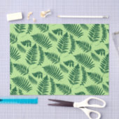 Woodland Fern Pattern, Emerald and Light Green Tissuepapier (Craft)