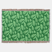 Woodland Fern Pattern, Light and Dark Green Deken (Voorkant)