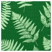 Woodland Fern Pattern, Light and Dark Green Stof (Close Up)
