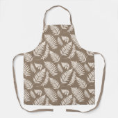 Woodland Fern Pattern, Taupe Tan en Cream Schort (Voorkant)