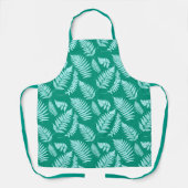 Woodland Fern Pattern, Turquoise en Aqua Schort (Voorkant)