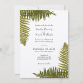 Woodland Fern Uitnodiging (Voorkant)