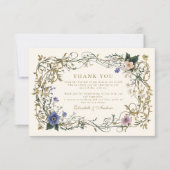 Woodland Fern Wedding Bedankkaart (Voorkant)