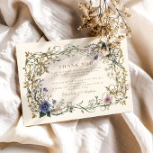 Woodland Fern Wedding Bedankkaart