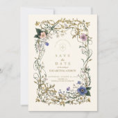 Woodland Fern Wedding Save The Date (Voorkant)