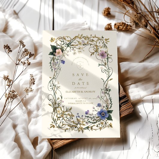 Woodland Fern Wedding Save The Date