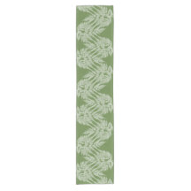 Woodland Fern White Silhouette Pattern