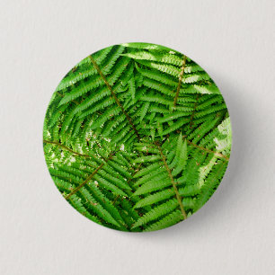 Woodland Ferns Badge Ronde Button 5,7 Cm