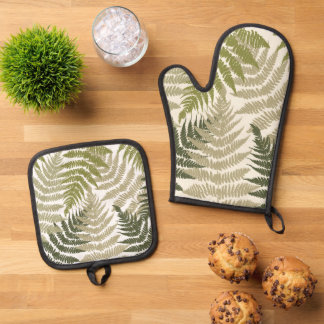 Woodland Ferns Ovenwant & Pannenlap Set