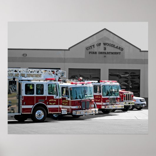 Woodland Fire Department Poster (Voorkant)