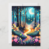 Woodland Fireflies Kids Uitnodiging voor verjaarda (Achterkant)