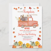 Woodland First Birthday Drive voor Verjaardag Kaart (Voorkant)