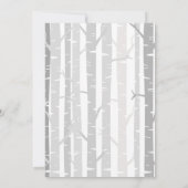 Woodland First Birthday Invitation Bos Dieren Kaart (Achterkant)