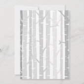 Woodland First Birthday Invitation Forest Animals Kaart (Achterkant)