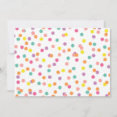 Woodland First Birthday Invitation Forest Animals Kaart (Achterkant)